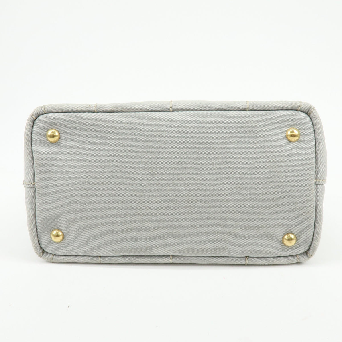 Prada Canapa Convertible Canvas, Gray, Canvas, Tote Bag