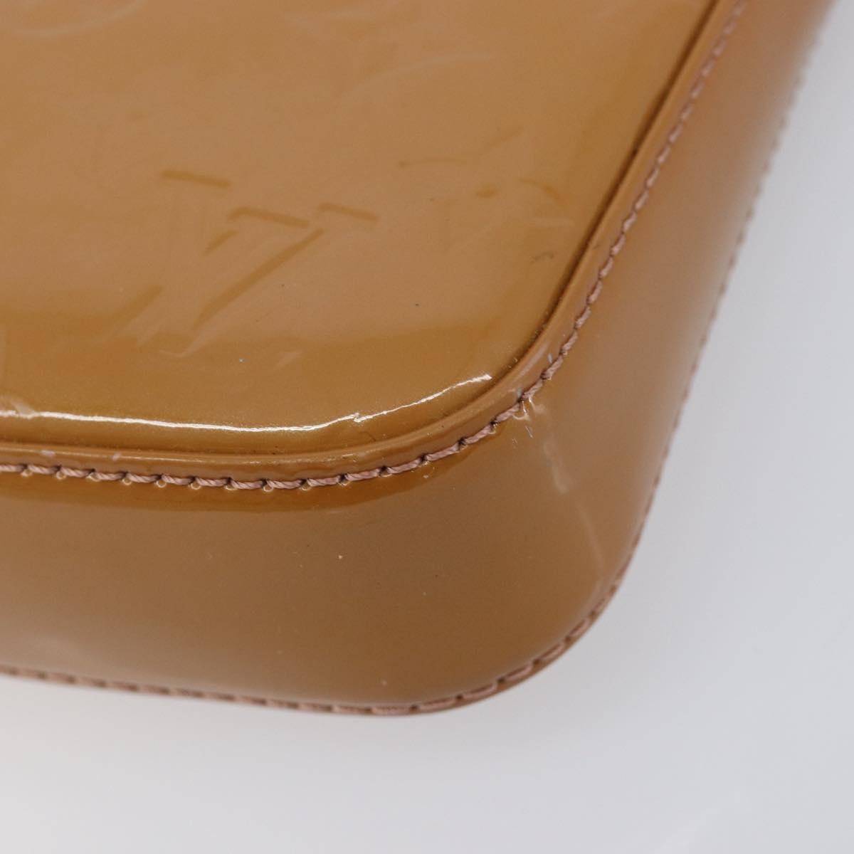 Louis Vuitton Pochette Accessoires NM Monogram Vernis, Brown, Patent Leather, Clutch