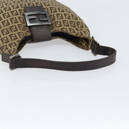 Fendi Mamma Baguette Zucca canvas, BROWN, CANVAS, Handbag