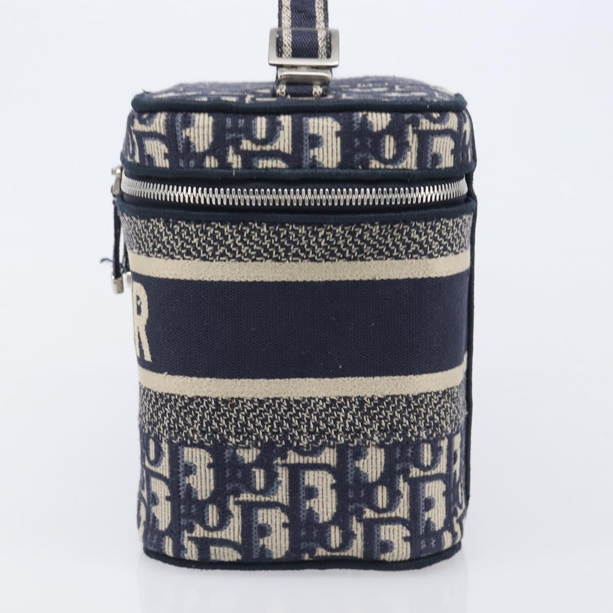 Christian Dior DiorTravel Vanity Case Oblique Canvas, Navy, Canvas, Handbag