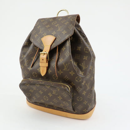 Louis Vuitton Vintage Montsouris Monogram Canvas, Brown, Canvas, Backpack