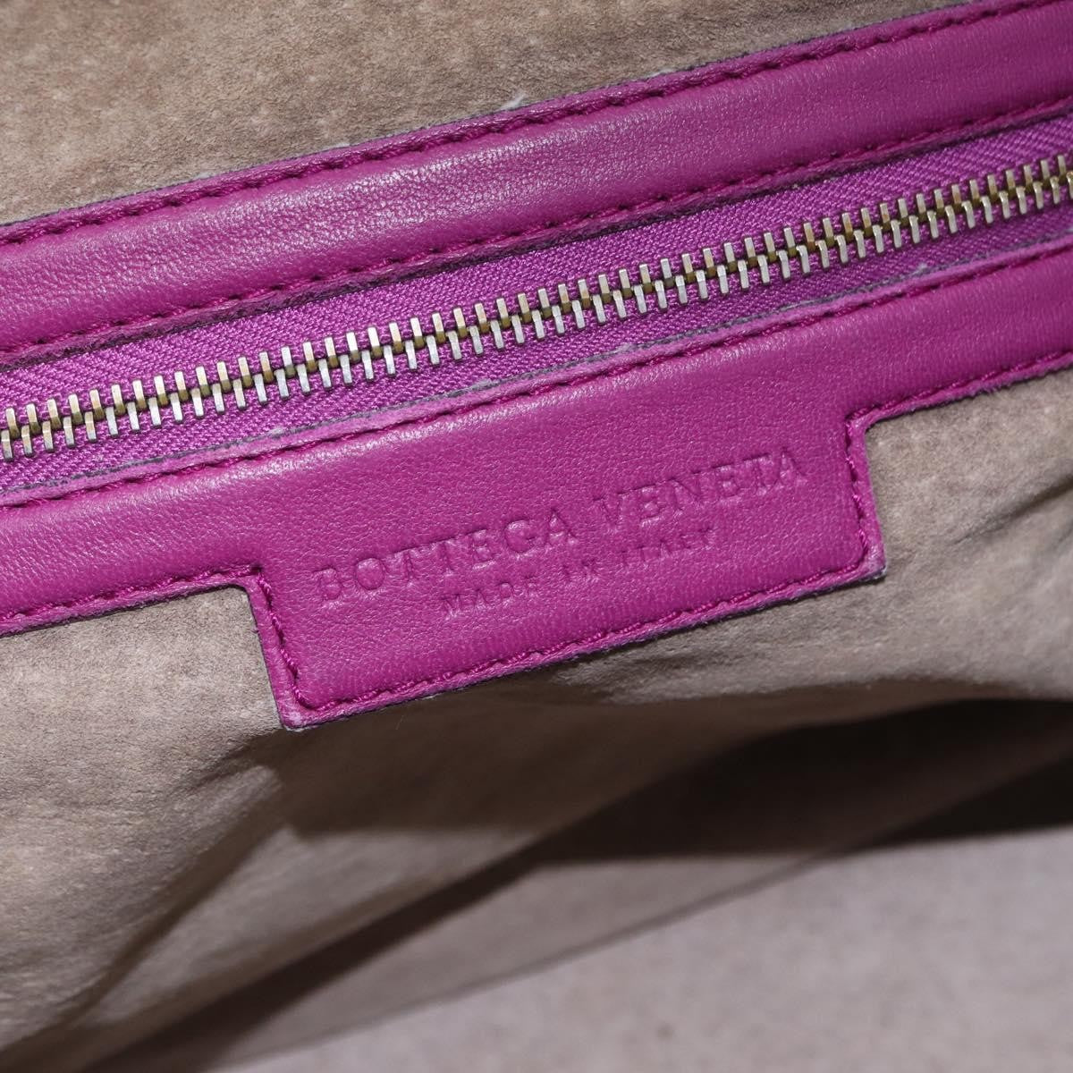 Bottega Veneta New Boston Intrecciato Nappa, Purple, Leather, Handbag