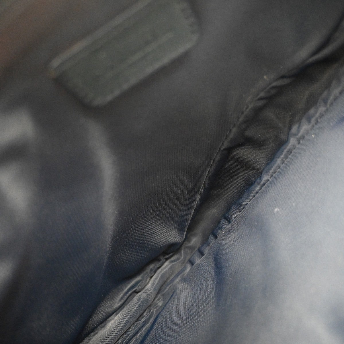 Christian Dior Vintage Saddle Diorissimo Canvas, Navy, Canvas, Handbag