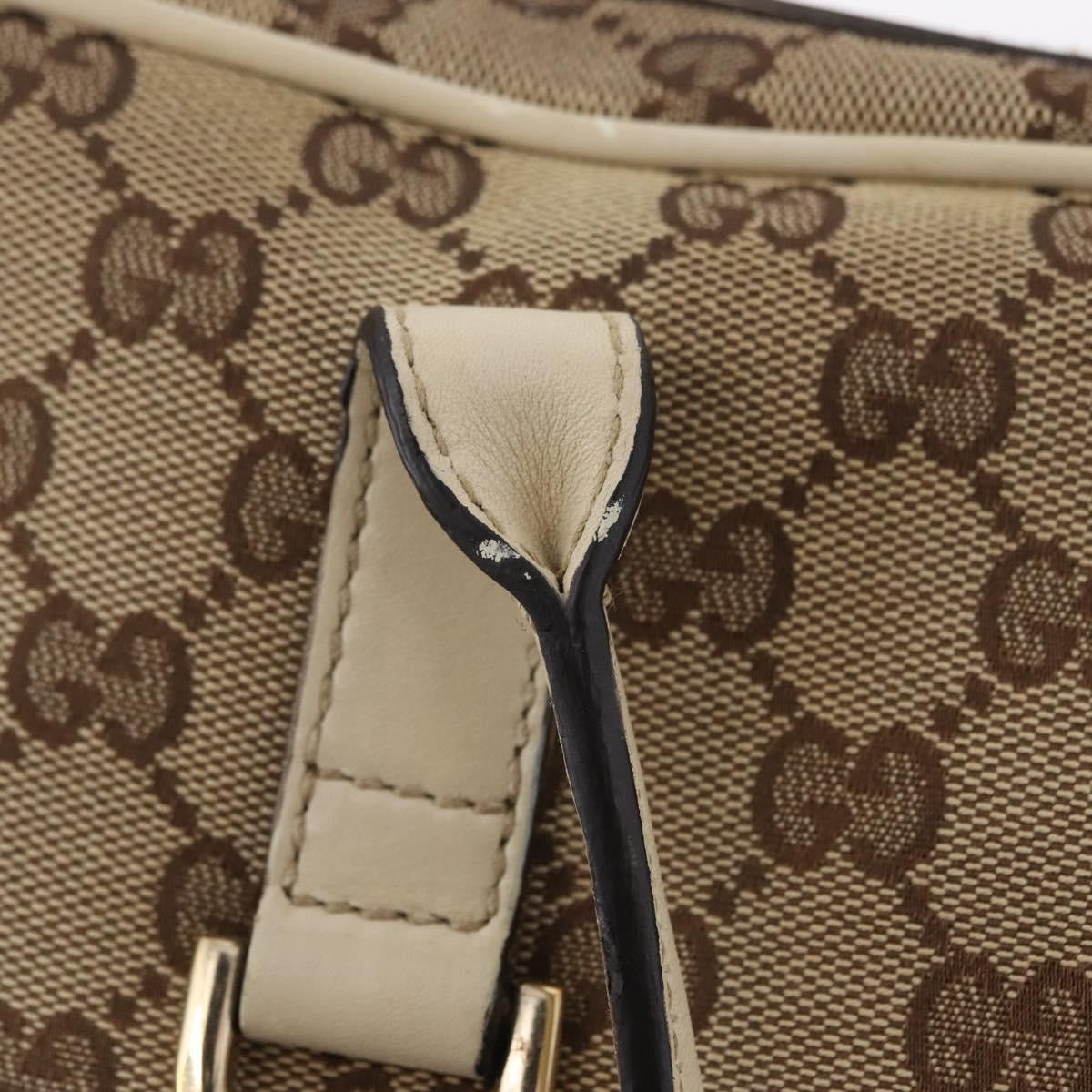Gucci New Britt Boston GG Canvas, Beige, Canvas, Handbag