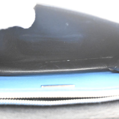 Prada Convertible Sound Top Handle Saffiano Leather, Blue, Leather, Shoulder Bag