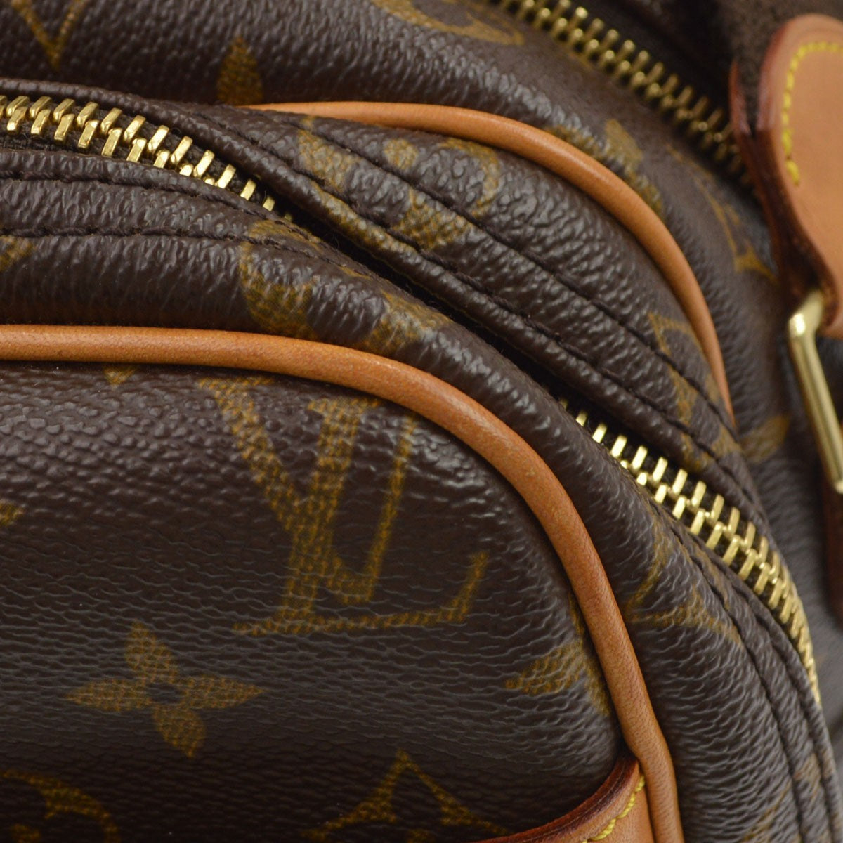 Louis Vuitton Reporter Monogram Canvas, Brown, Canvas, Shoulder Bag