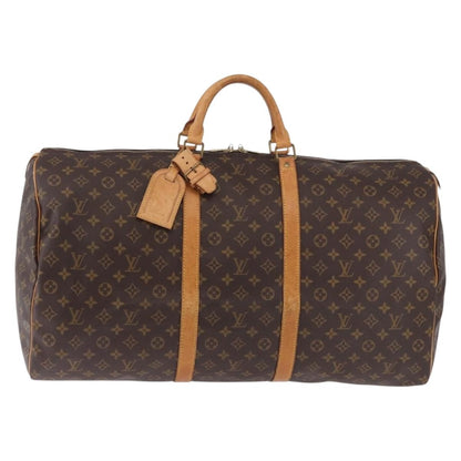 Louis Vuitton Keepall Monogram, Brown, Canvas, Travel Bag