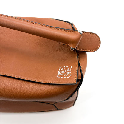 Loewe Puzzle Leather, Brown, Leather, Handbag