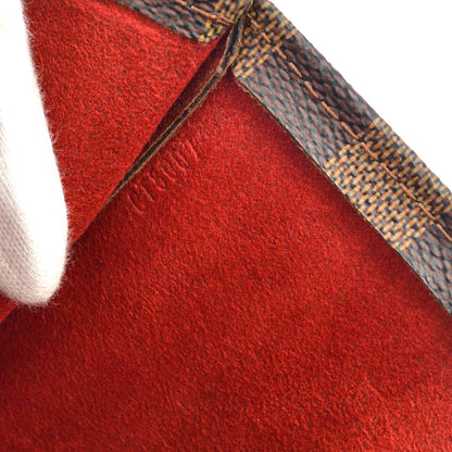 Louis Vuitton Sac Plat Damier, Brown, Canvas, Handbag