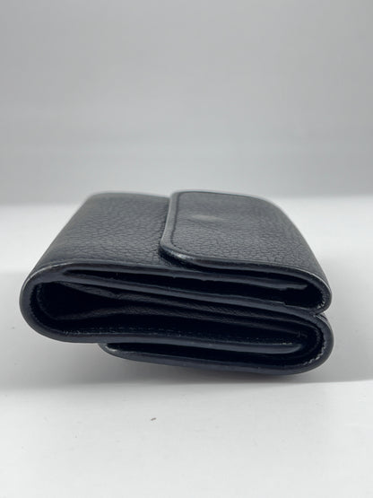 Chloe Alphabet Chain Clutch Bag Leather, BLACK, LEATHER, Clutche & pouche