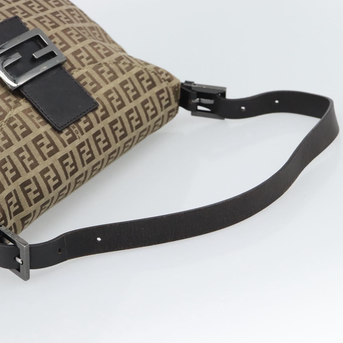 Fendi Mamma Baguette Canvas, Beige, Canvas, Handbag