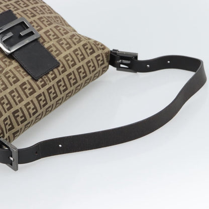 Fendi Mamma Baguette Canvas, Beige, Canvas, Handbag