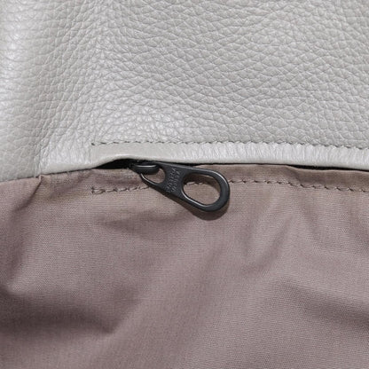 Bottega Veneta Side Snap Leather and Intrecciato Nappa, Gray, Leather, Tote Bag