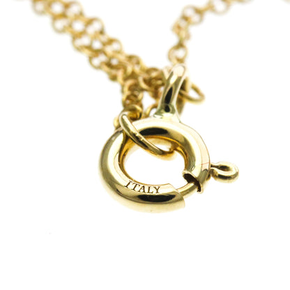 Tiffany & Co. T Circle Pendant 18K Yellow Gold with Diamonds and Mother of Pearl, Gold, Yellow Gold, Necklace