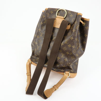 Louis Vuitton Vintage Montsouris Monogram Canvas, Brown, Canvas, Backpack