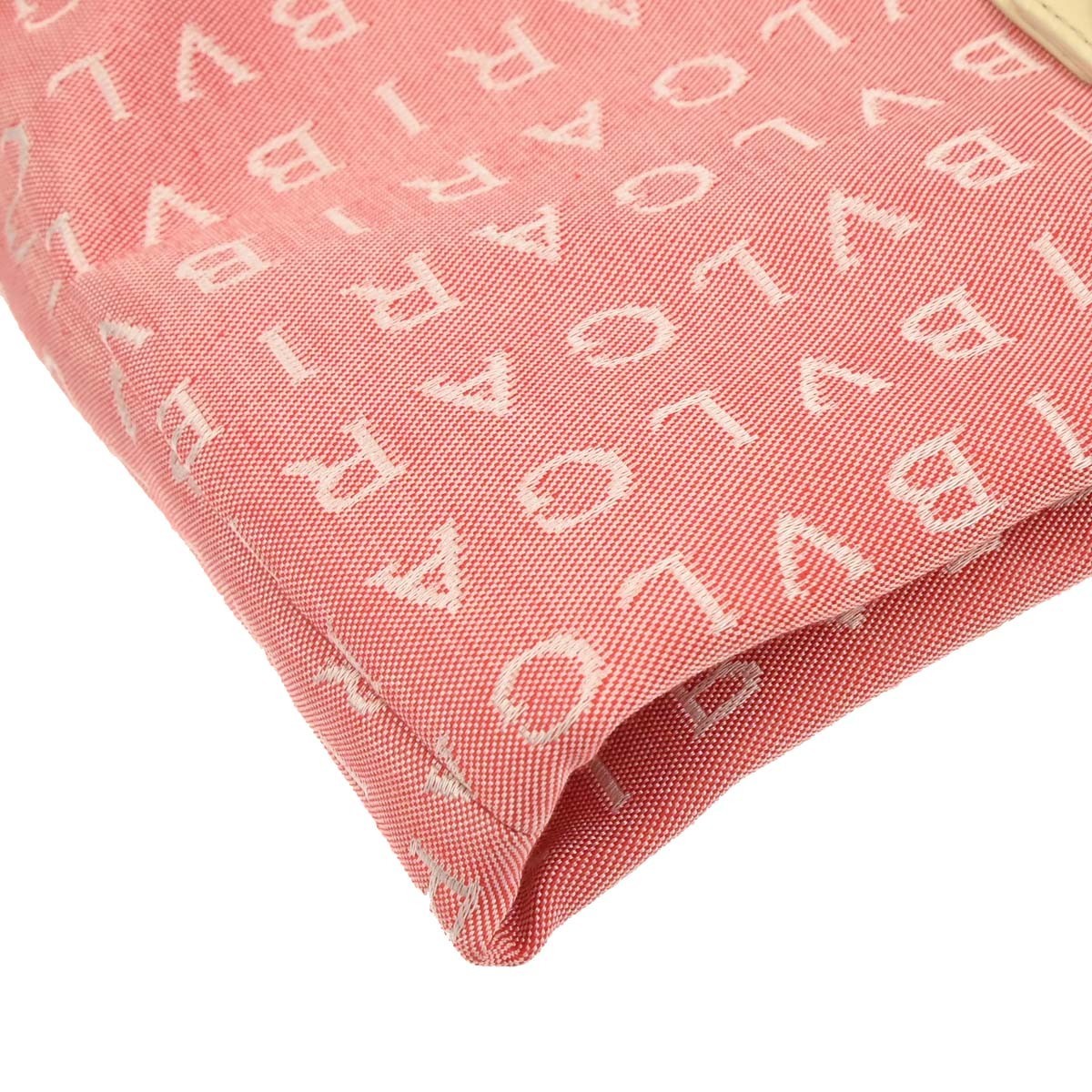 Bvlgari Logomania Canvas, Pink, Canvas, Tote Bag