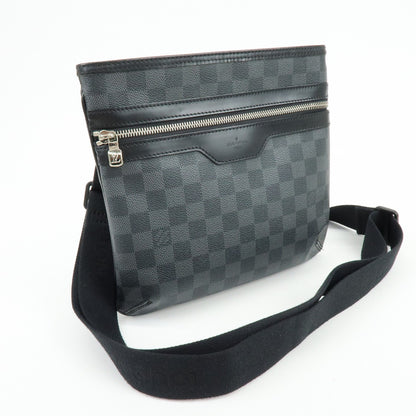 Louis Vuitton Thomas Damier Graphite, Black, Canvas, Handbag