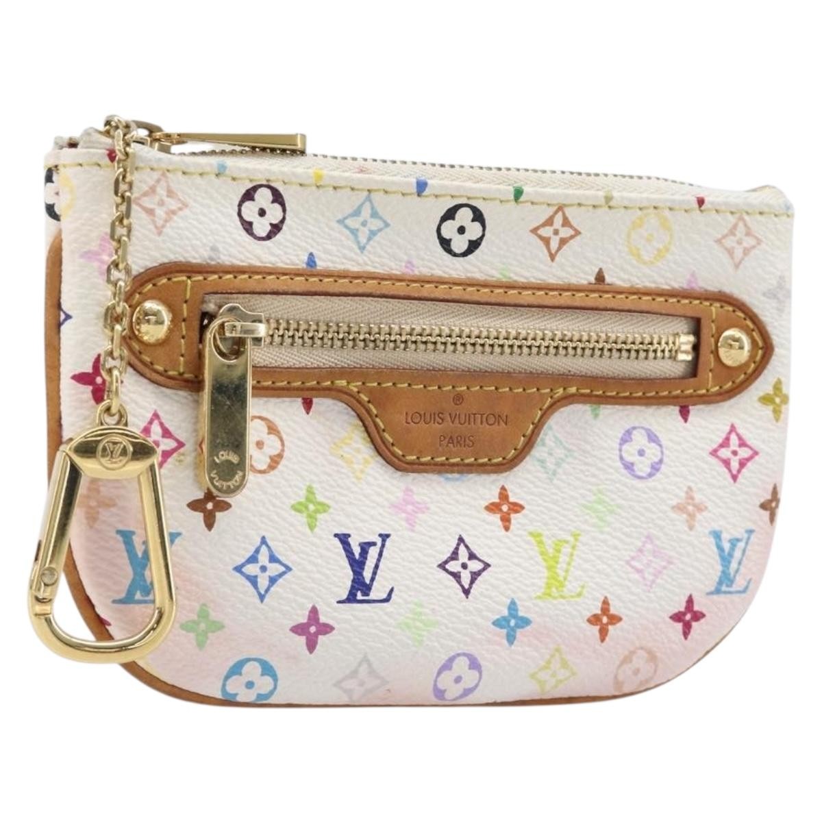 Louis Vuitton Pochette Plate Monogram Multicolor, Multicolour, Canvas, Clutch