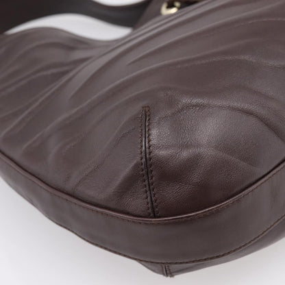 Cartier Panthère Shoulder Leather, Brown, Leather, Shoulder Bag