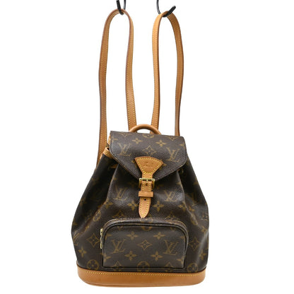 Louis Vuitton Vintage Montsouris Monogram Canvas, Brown, Canvas, Backpack