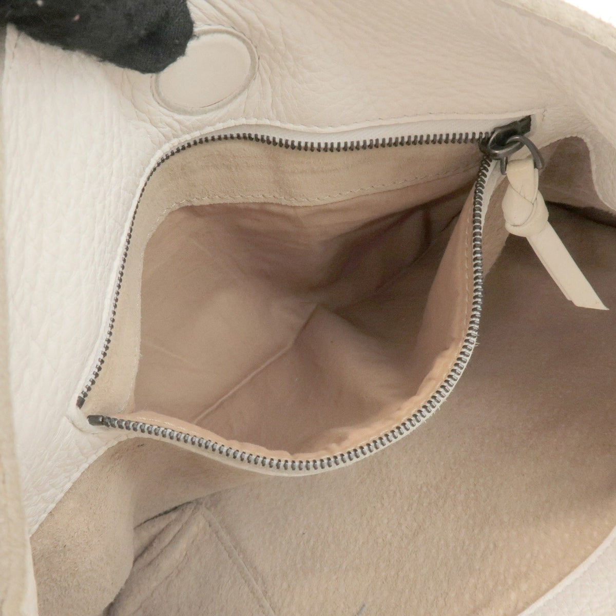 Bottega Veneta Shoulder Leather, White, Leather, Shoulder Bag