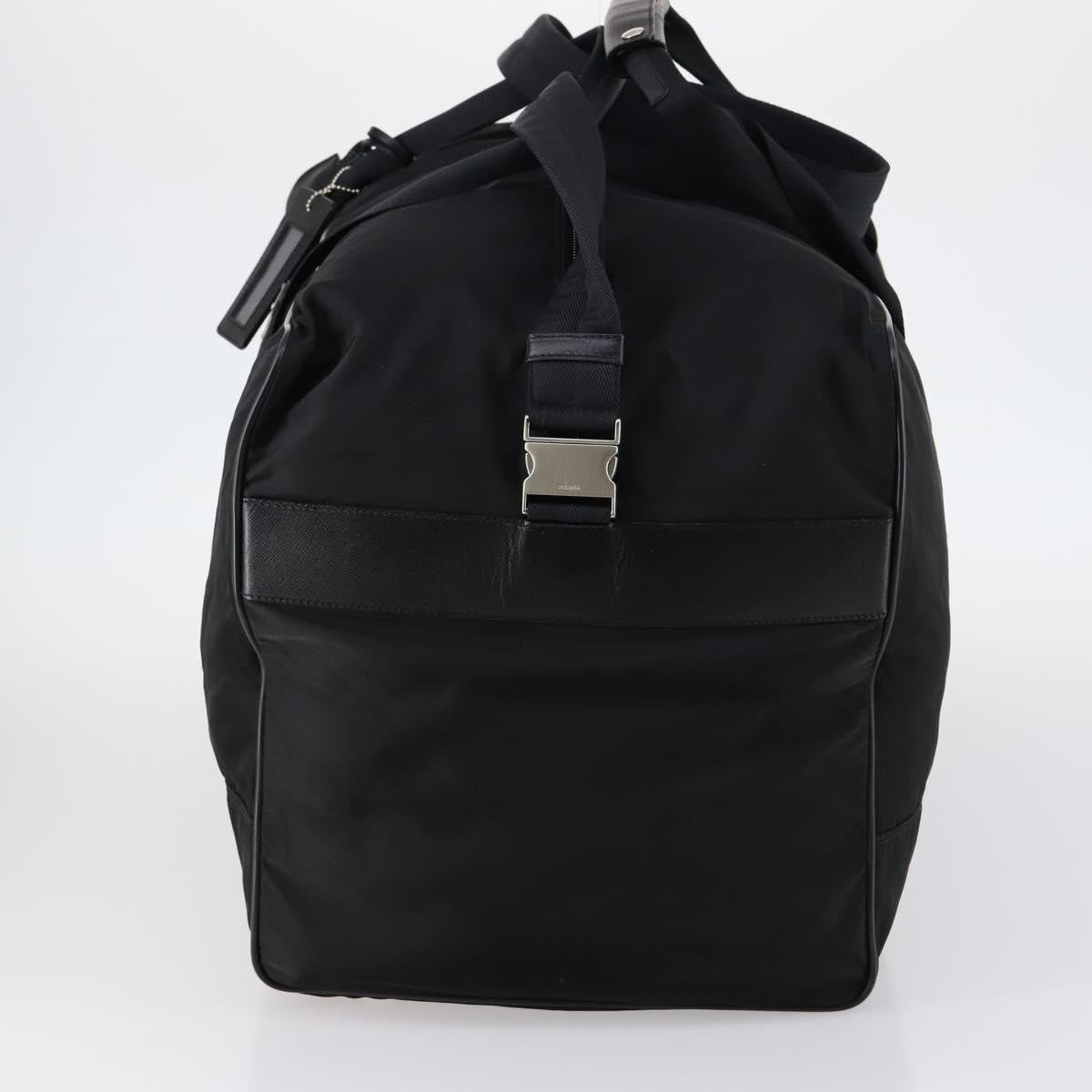 Prada Boston Tessuto, Black, Nylon, Handbag
