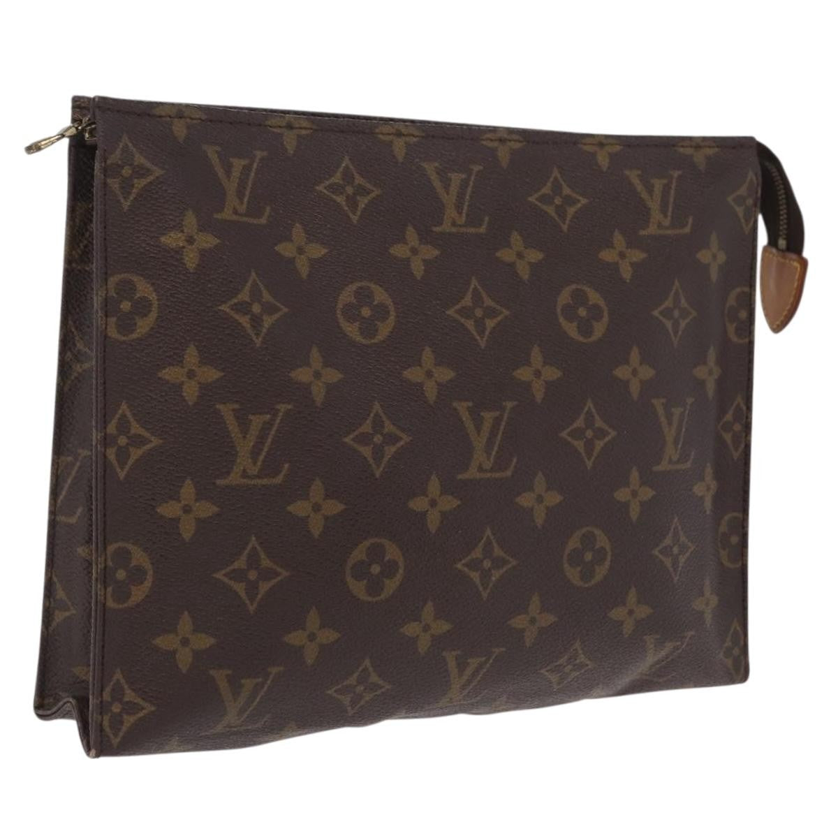 Louis Vuitton Toiletry Pouch Monogram Canvas, Brown, Canvas, Clutch