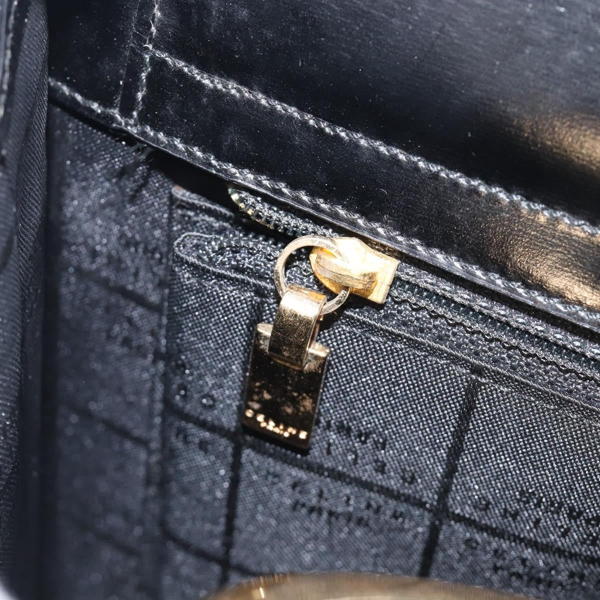 Celine Top Handle Leather, Black, Leather, Handbag