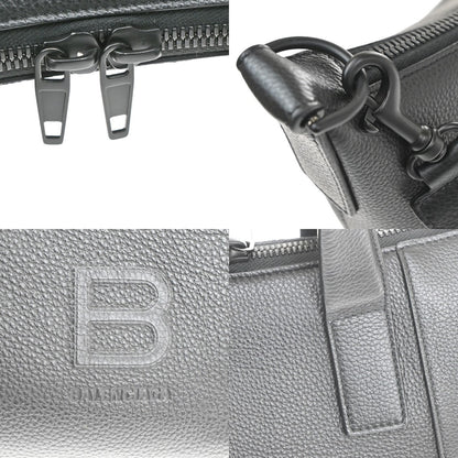 Balenciaga Hourglass Carryall Leather, Black, Leather, Handbag