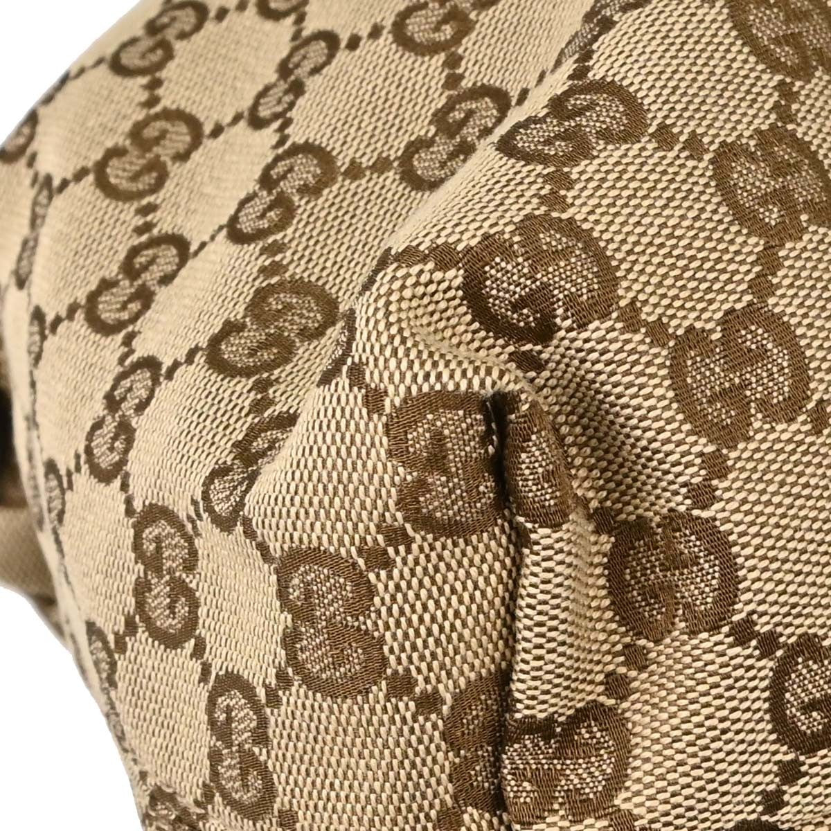 Gucci Horsebit Hobo GG Canvas, Beige, Canvas, Shoulder Bag