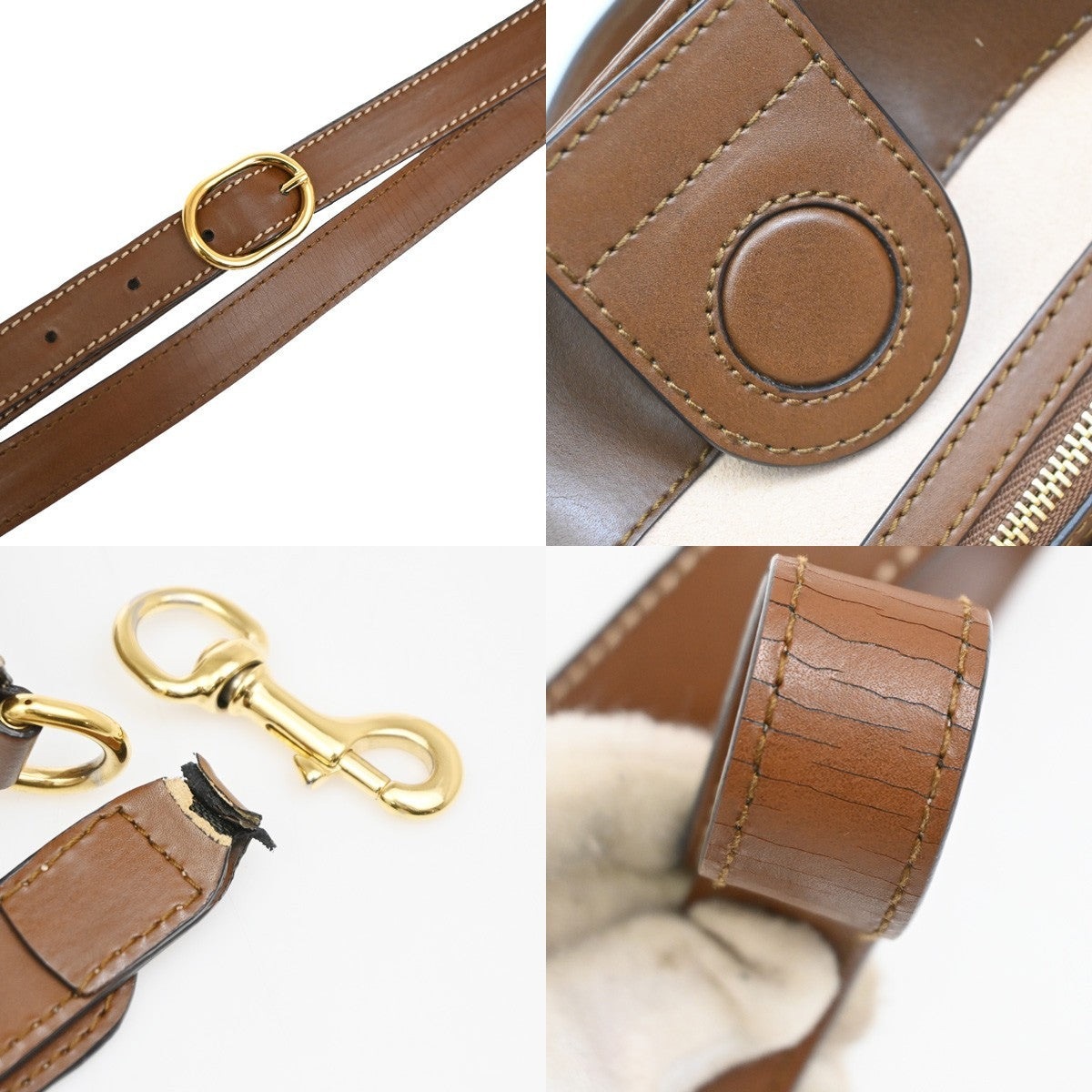 Gucci Convertible Soft GG Coated Canvas with Leather, Brown, Canvas, Tote Bag