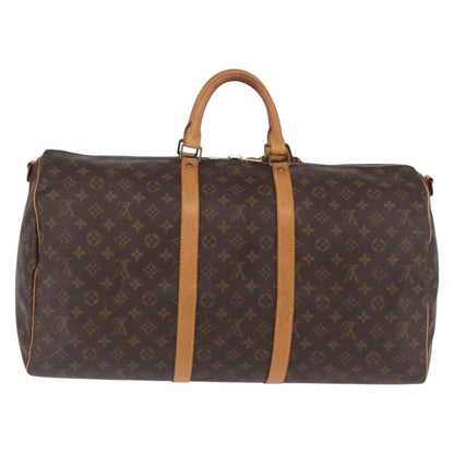 Louis Vuitton Keepall Bandoulière Monogram, Brown, Canvas, Travel Bag