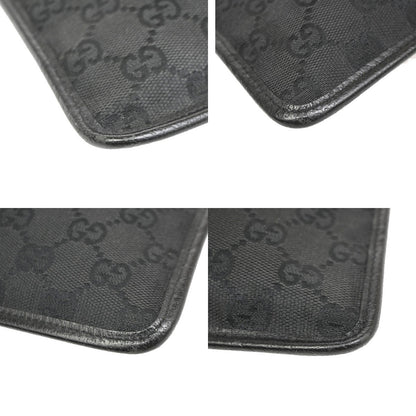 Gucci Vintage Flat GG Canvas, Black, Canvas, Crossbody Bag