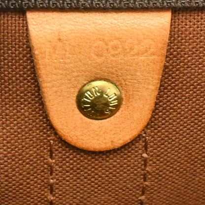 Louis Vuitton Keepall Monogram, Brown, Canvas, Travel Bag