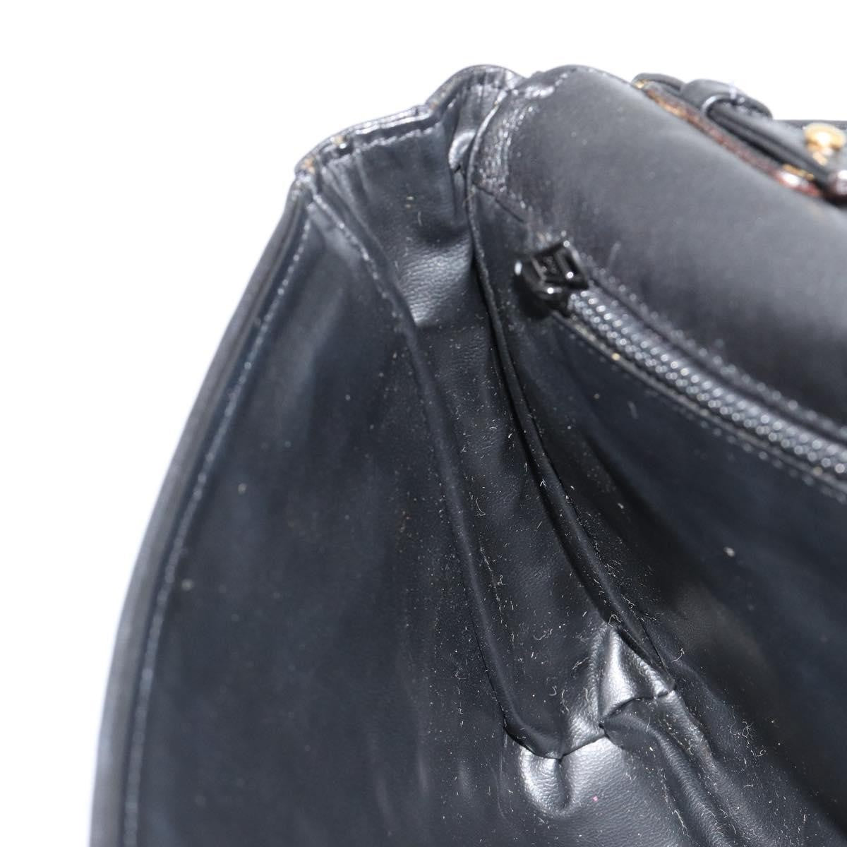 Celine Flap Shoulder Leather, Black, Leather, Shoulder Bag