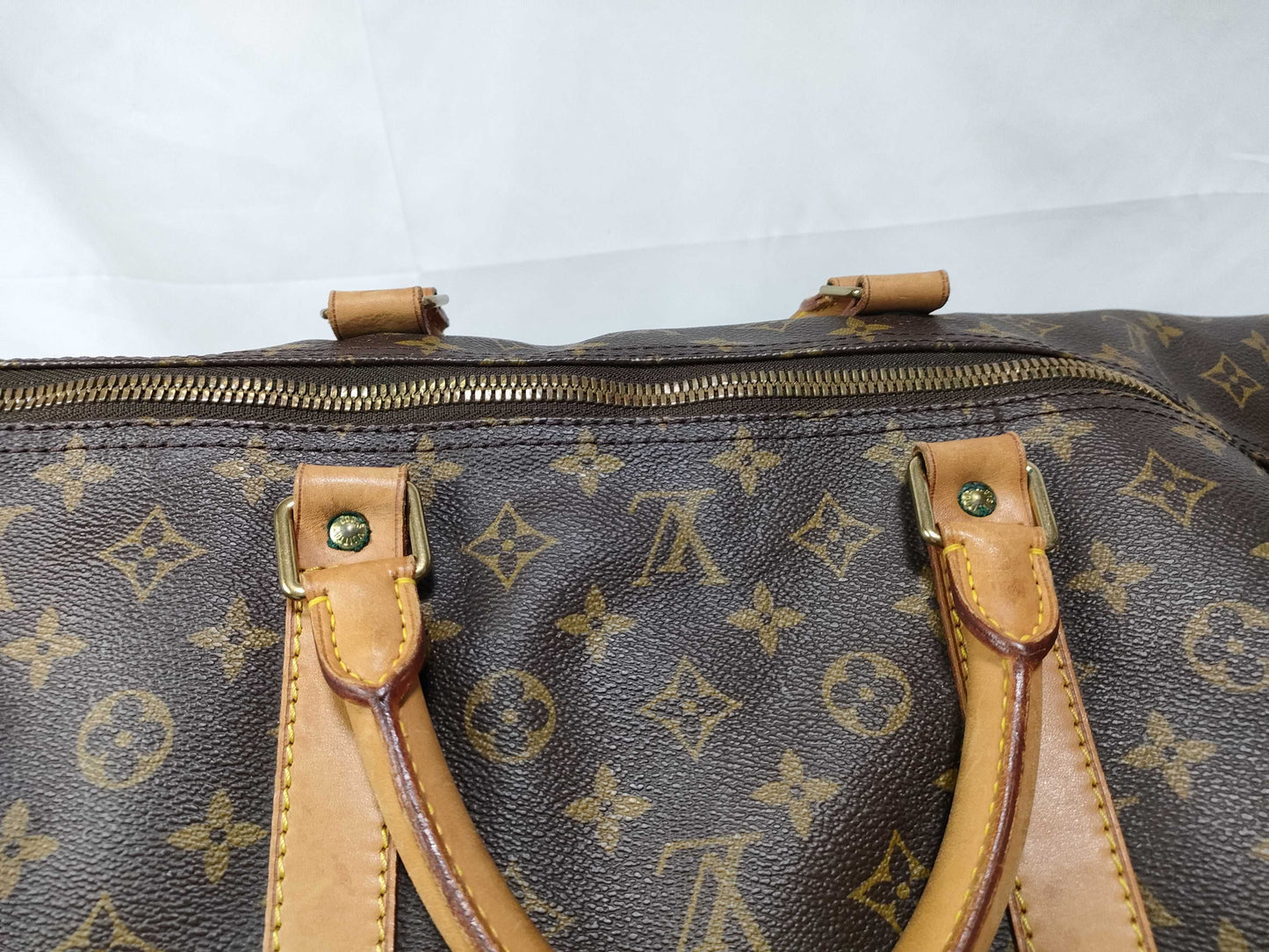 Louis Vuitton Keepall Monogram, Brown, Canvas, Travel Bag