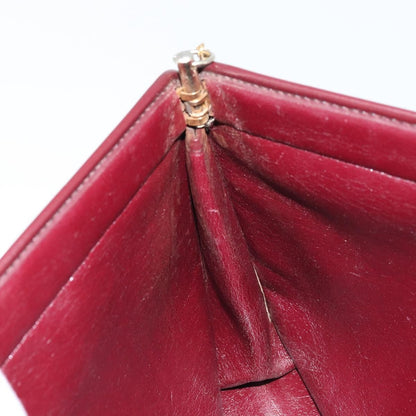 Christian Dior Vintage Trotteur Chain Canvas, Red, Canvas, Shoulder Bag