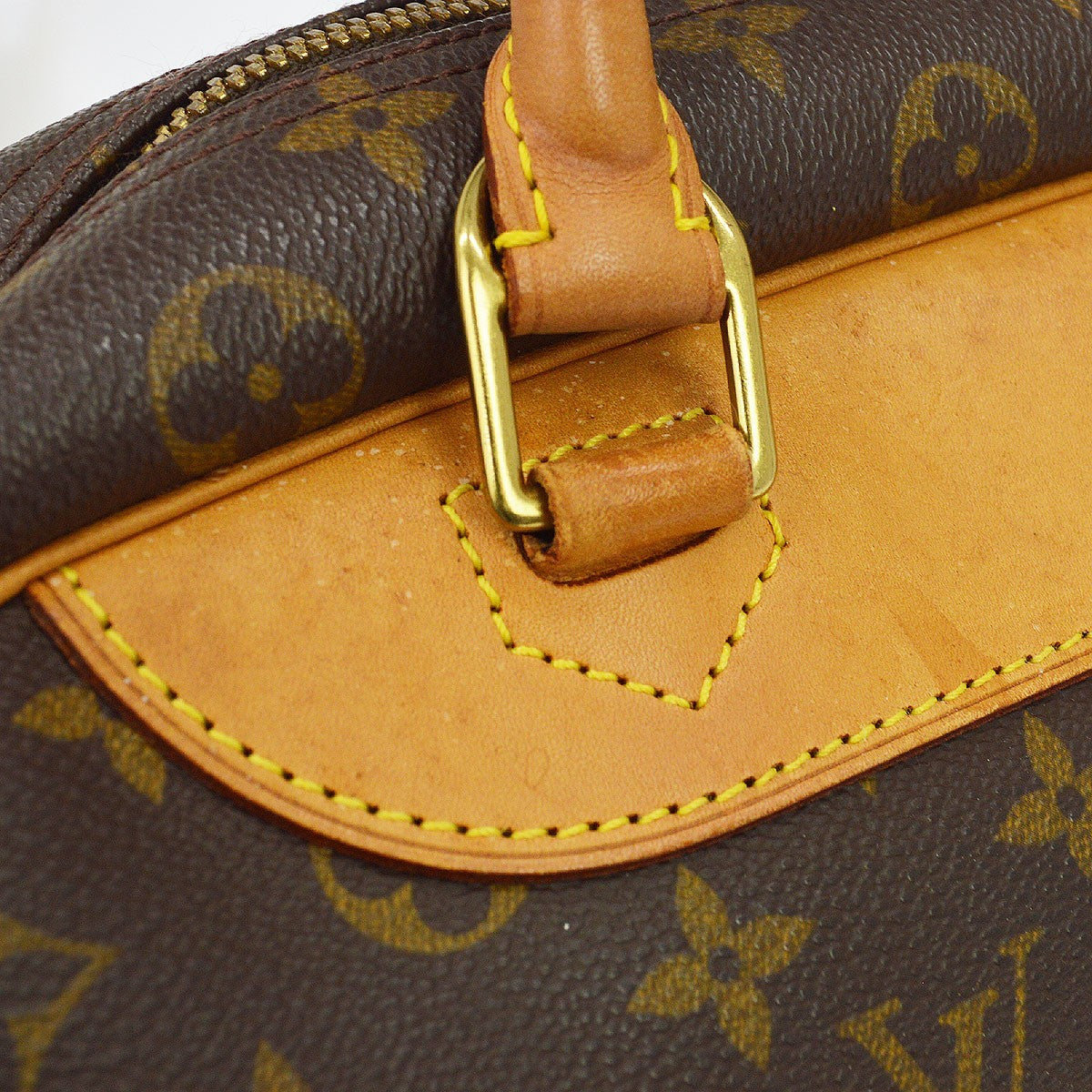 Louis Vuitton Deauville Monogram Canvas, Brown, Canvas, Handbag