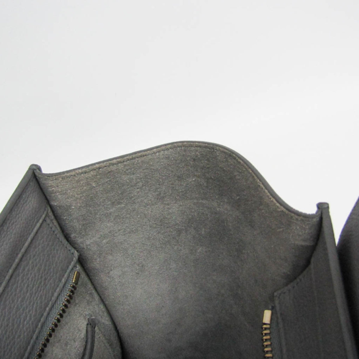 Celine Luggage Smooth Leather, Gray, Leather, Handbag