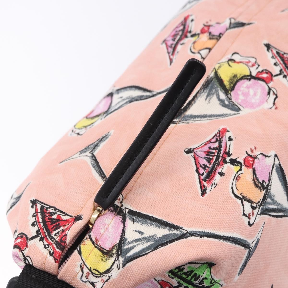 Chanel Ice Cream Sundae Printed Canvas, Pink, Canvas, Shoulder Bag