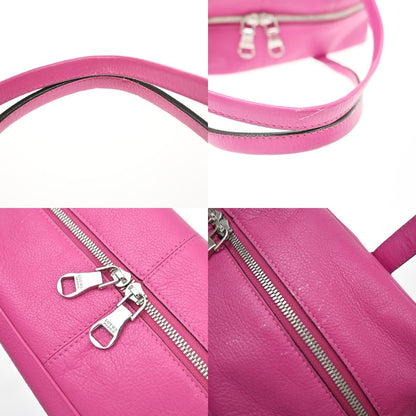 Loewe Heritage Boston Leather, Pink, Leather, Handbag