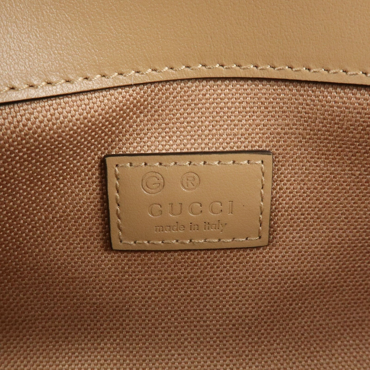 Gucci GG Marmont Monochrome Chain Matelasse Leather, Beige, Leather, Crossbody Bag