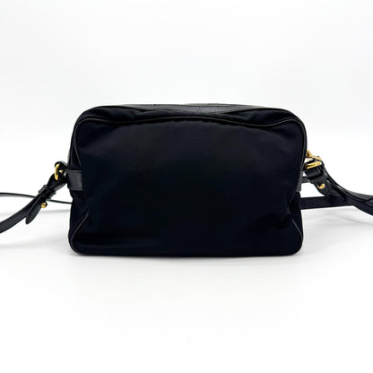 Prada Camera Tessuto, Black, Nylon, Crossbody Bag