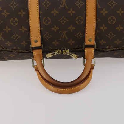 Louis Vuitton Keepall Monogram, Brown, Canvas, Travel Bag