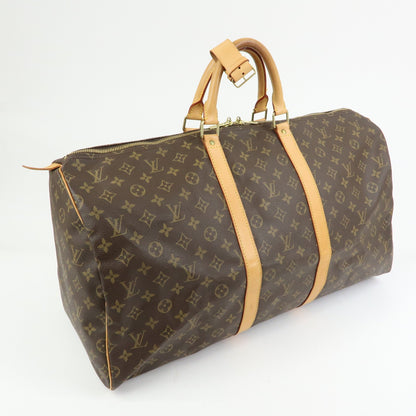Louis Vuitton Keepall Monogram Canvas, Brown, Canvas, Travel Bag