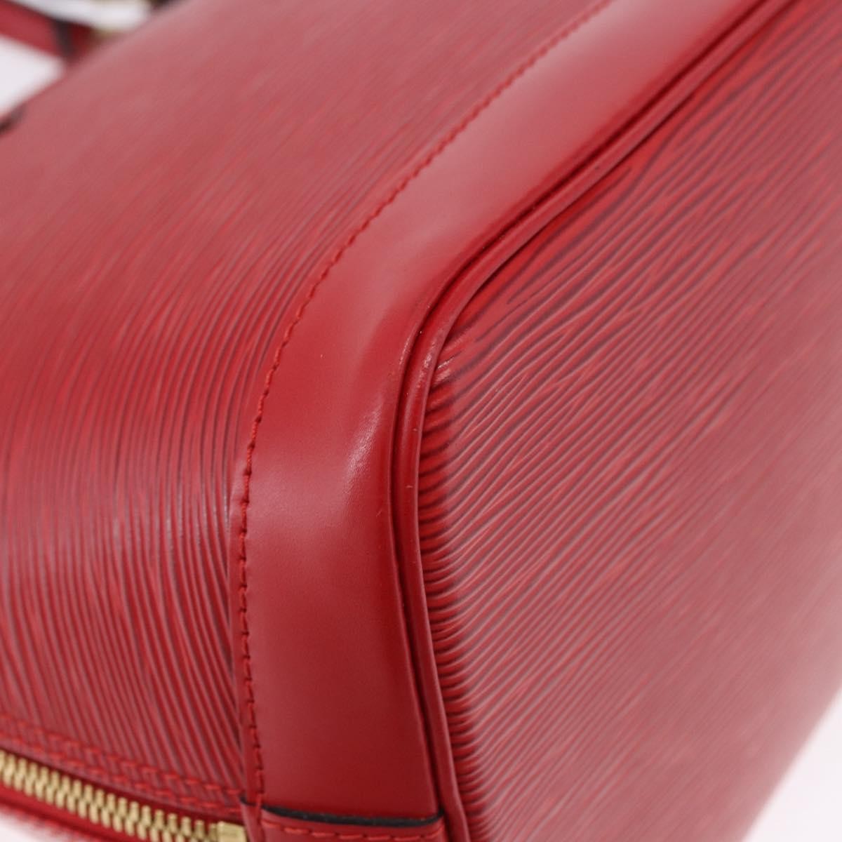 Louis Vuitton Alma Epi Leather, Red, Leather, Handbag