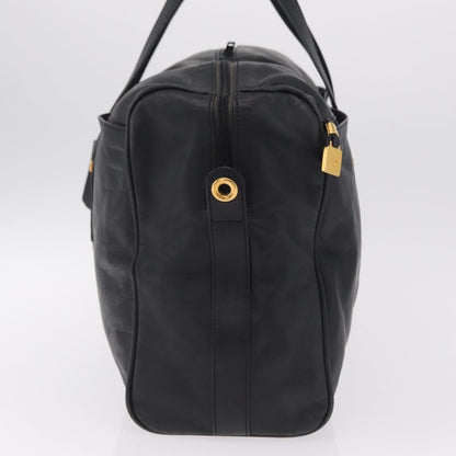Loewe Travel Line Boston, Black, Leather, Travel Bag