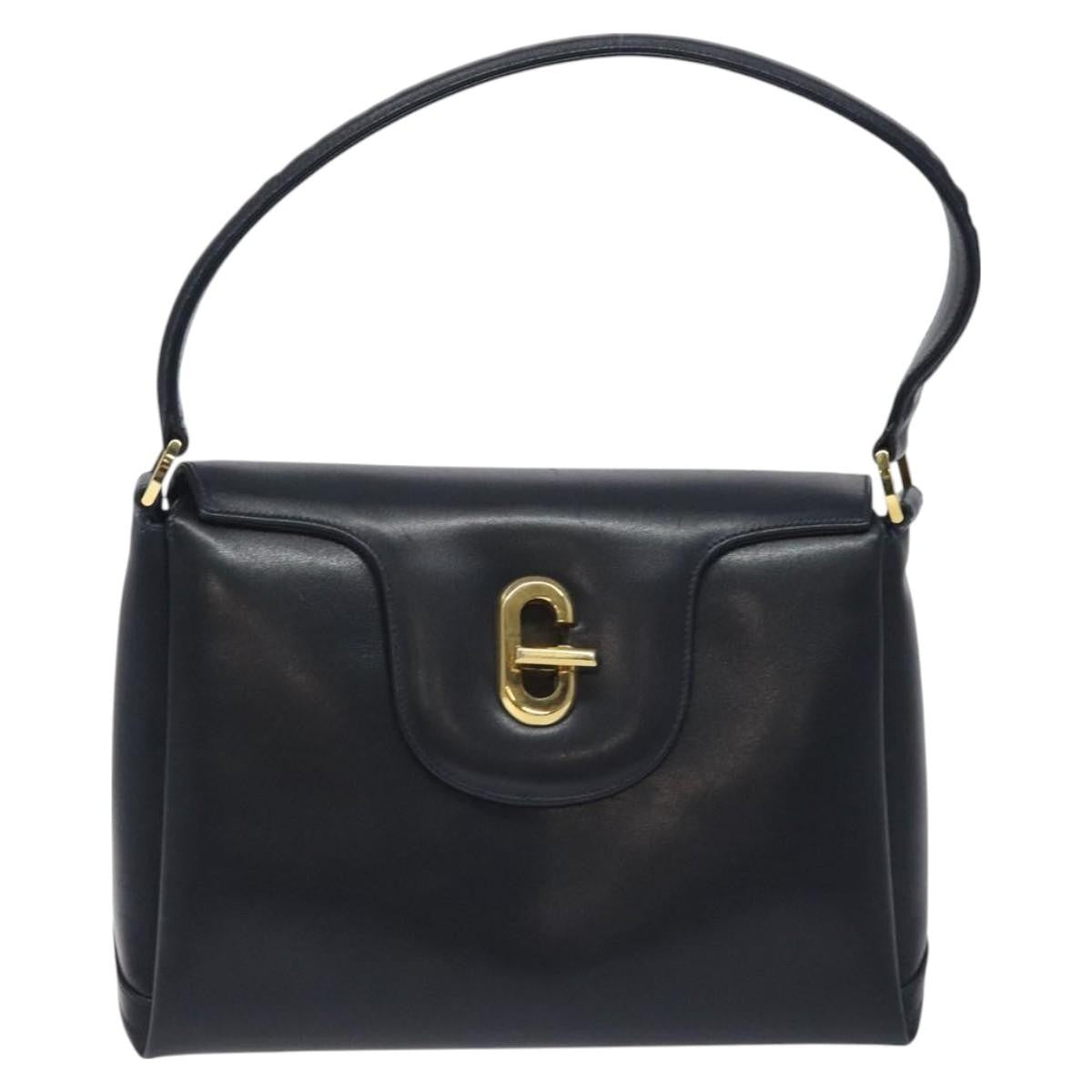 Gucci D-Ring leather, Navy, Leather, Handbag