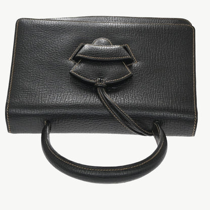 Loewe Barcelona Top Handle Leather, Black, Leather, Handbag