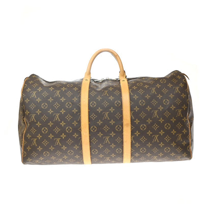 Louis Vuitton Keepall Monogram Canvas, Brown, Leather, Travel Bag